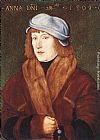Hans Baldung Portrait of a Young Man with a Rosary painting